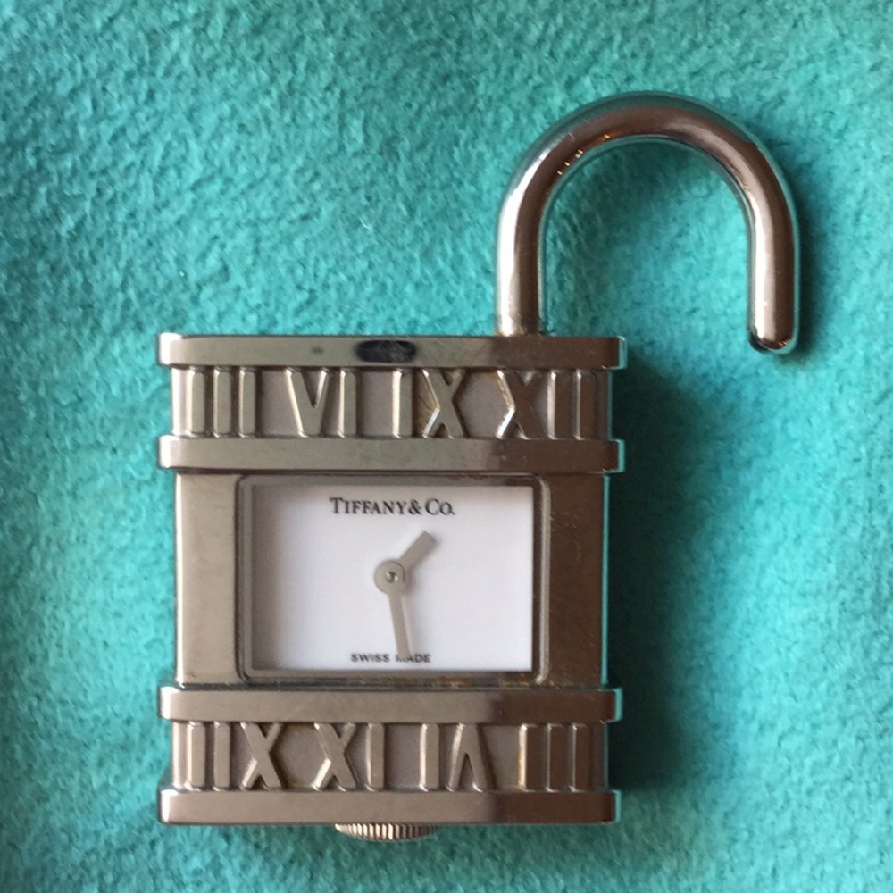 TIFFANY & CO. WATCH CLOCK PADLOCK CHARM- VERY RARE - Picture 6 of 8
